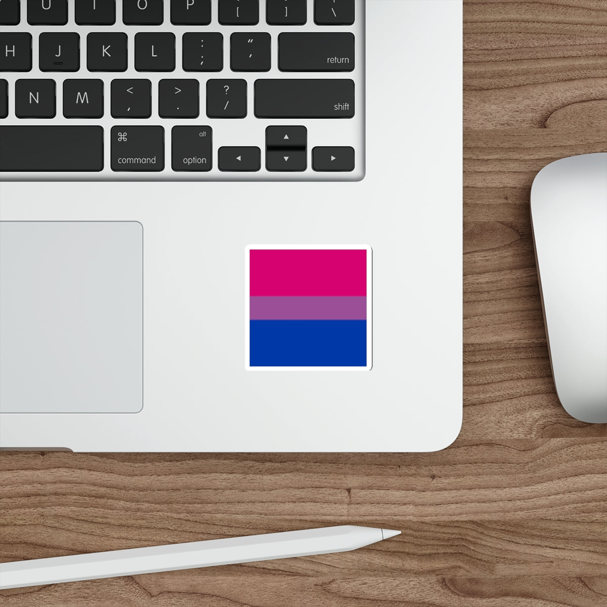 Die-Cut Stickers - Bisexual Pride Flag