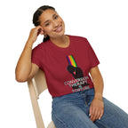 Unisex Softstyle T-Shirt: "Conversion Therapy is Torture" & "We All Belong" - LGBTQ+ Empowerment Tee