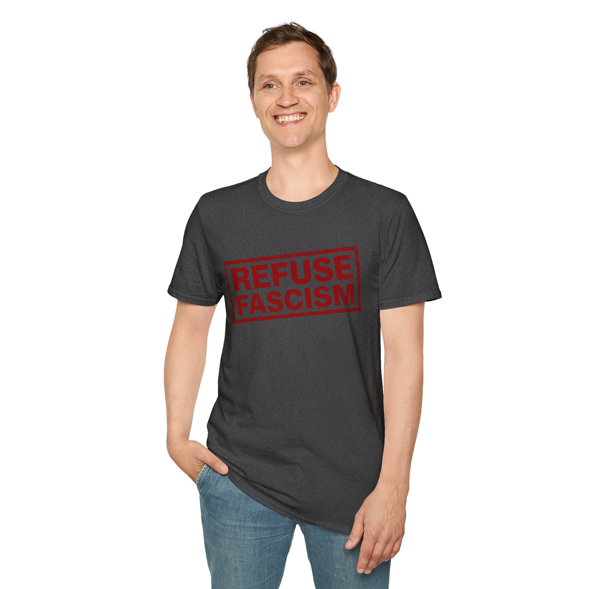 Refuse Fascism Tee — Political Protest Graphic T-Shirt