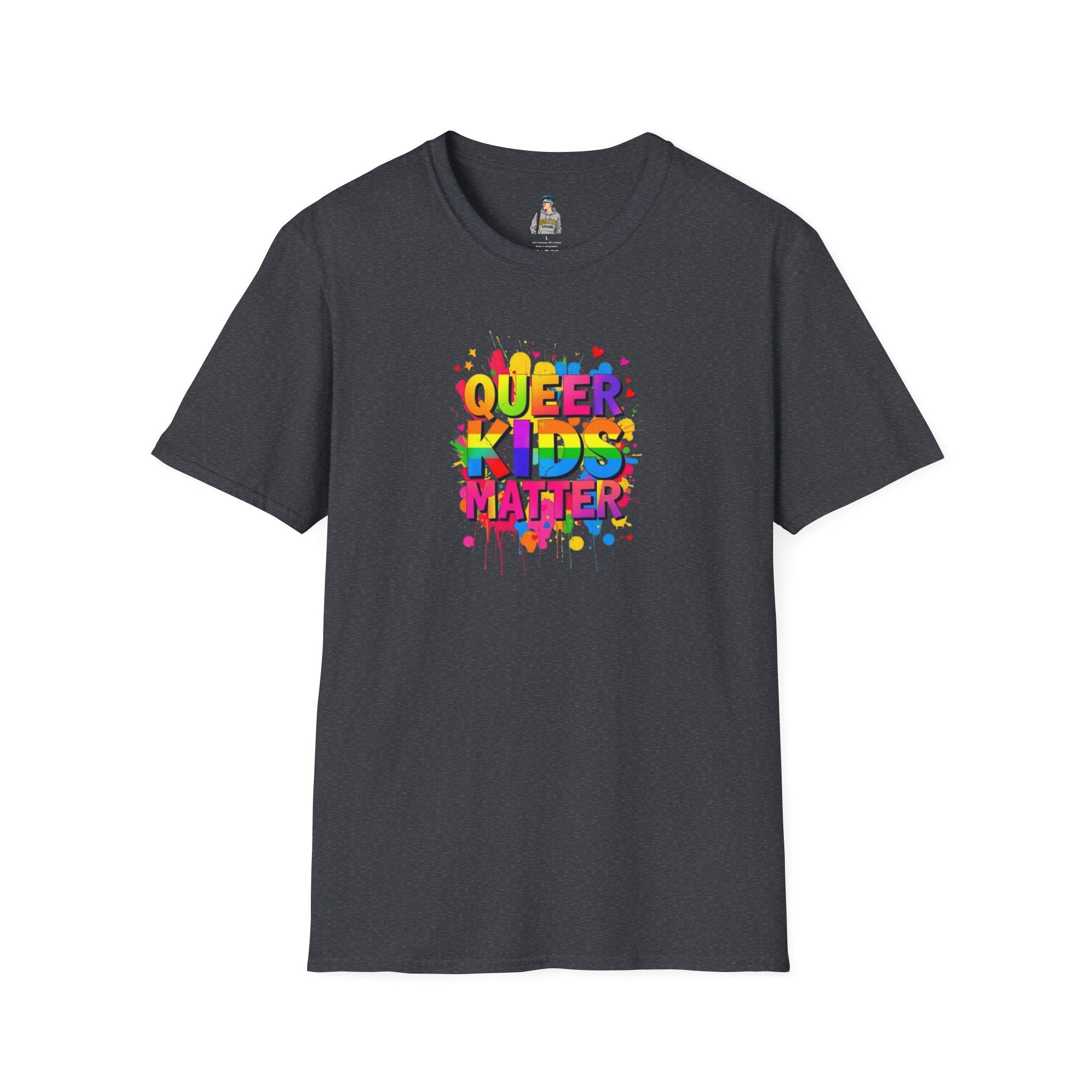 Queer Kids Matter Unisex Softstyle T-Shirt - Celebrate Inclusivity & Pride