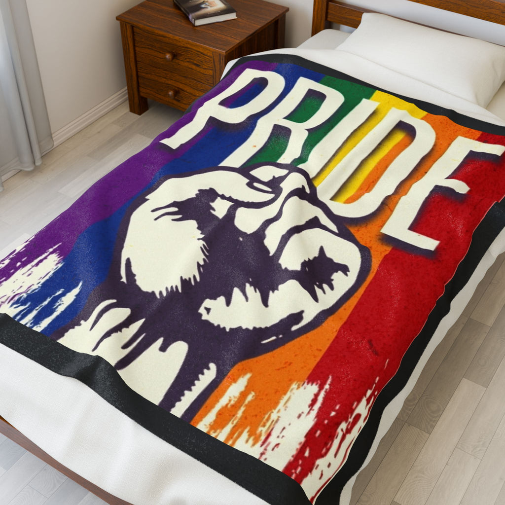 Dripping with Pride Velveteen Plush Blanket – For Comfort and Warmth