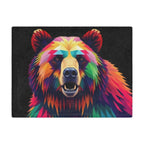 Fractal Bear Microfiber Blanket