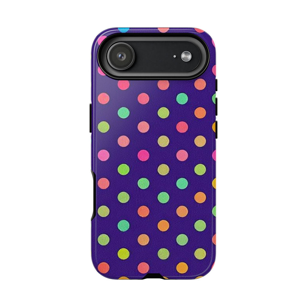 Colorful Polka-Dot Tough Case for iPhone