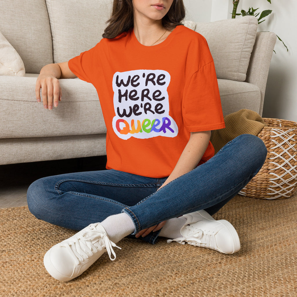 We’re Here We’re Queer Pride Tree Las Vegas T-Shirt