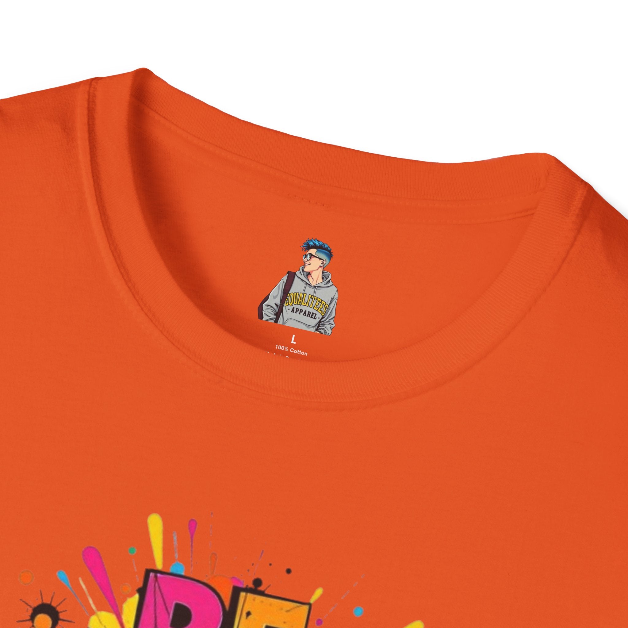 Be Weird Unisex Softstyle T-Shirt - Fun and Colorful Graphic Tee for Self-Expression