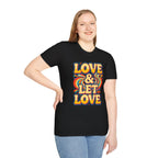 T-Shirt — "Love & Let Love" Retro Rainbow Peace Tee