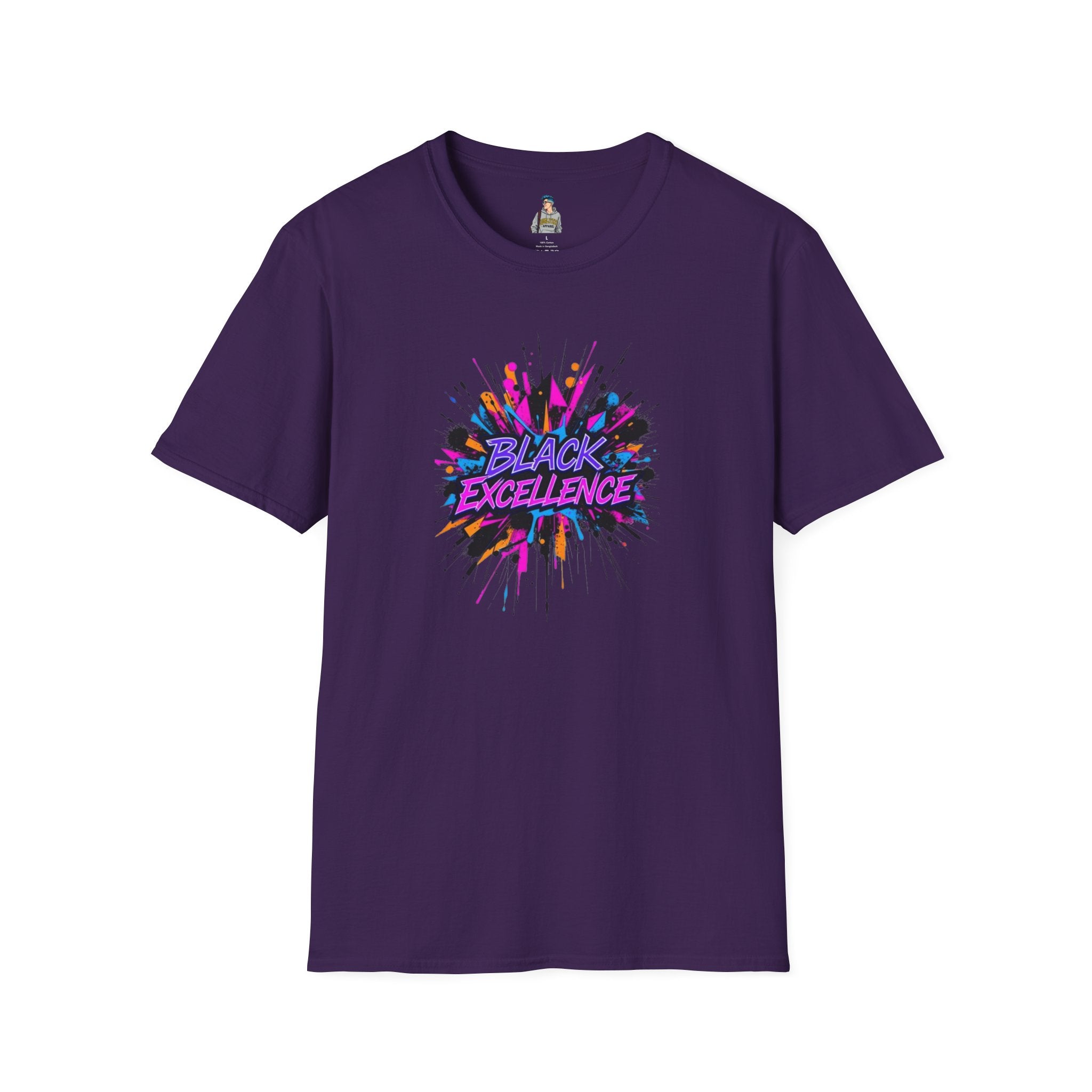 Unisex Softstyle T-Shirt - Black Excellence Graphic Tee