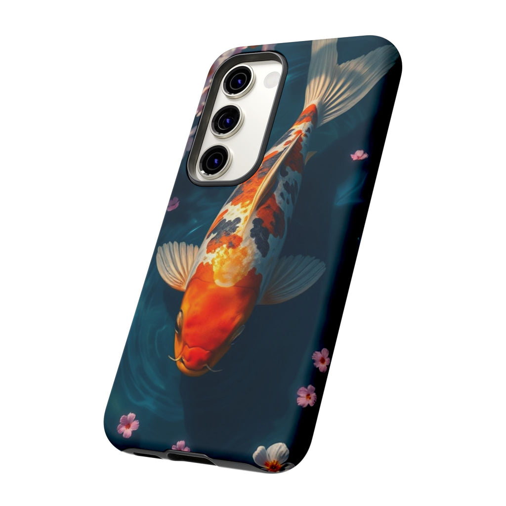 Peaceful Koi Cherry Blossom Tough Cases For Android & iPhone
