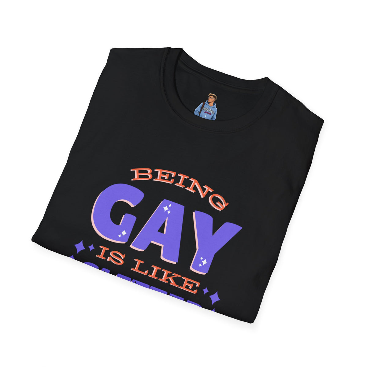 Being Gay Is Like Glitter Pride Tree Las Vegas T-Shirt