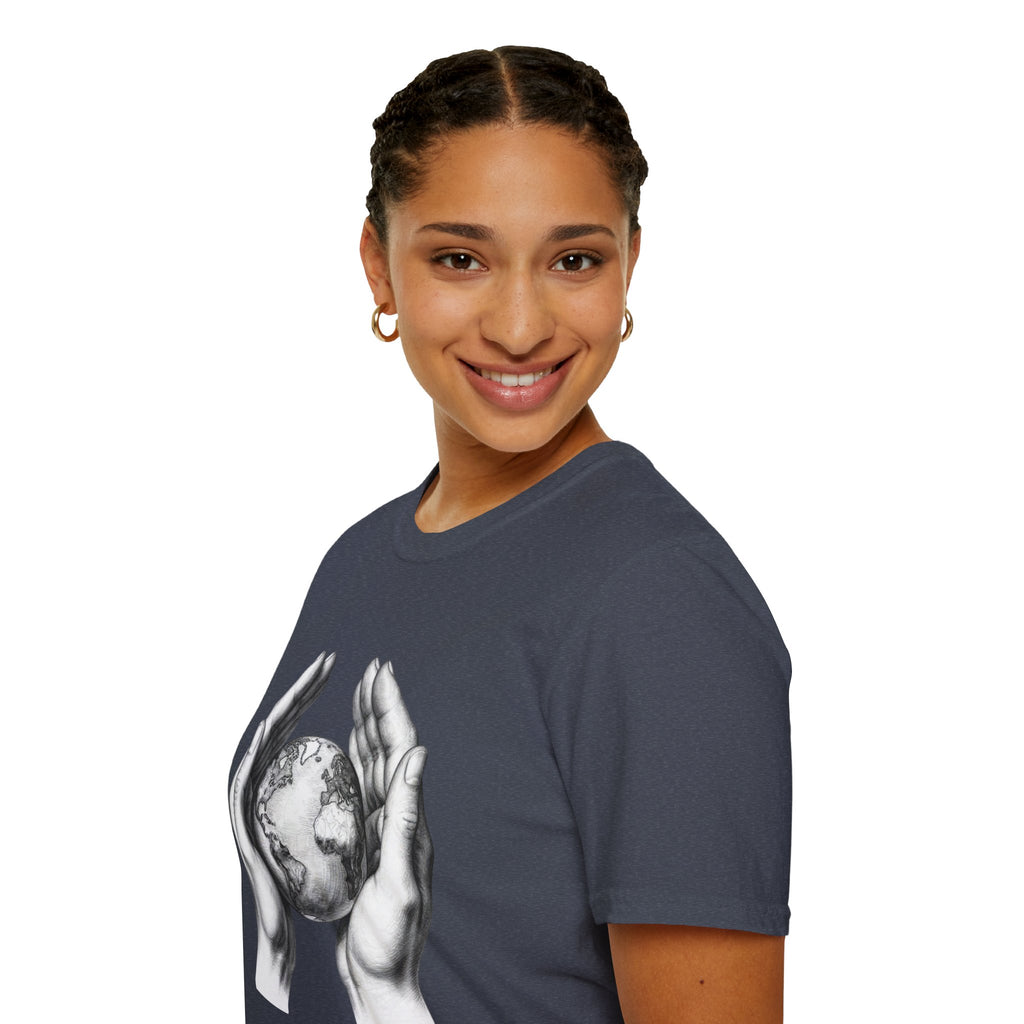 Earth in Your Hands T-Shirt — Protect the Planet Graphic Tee