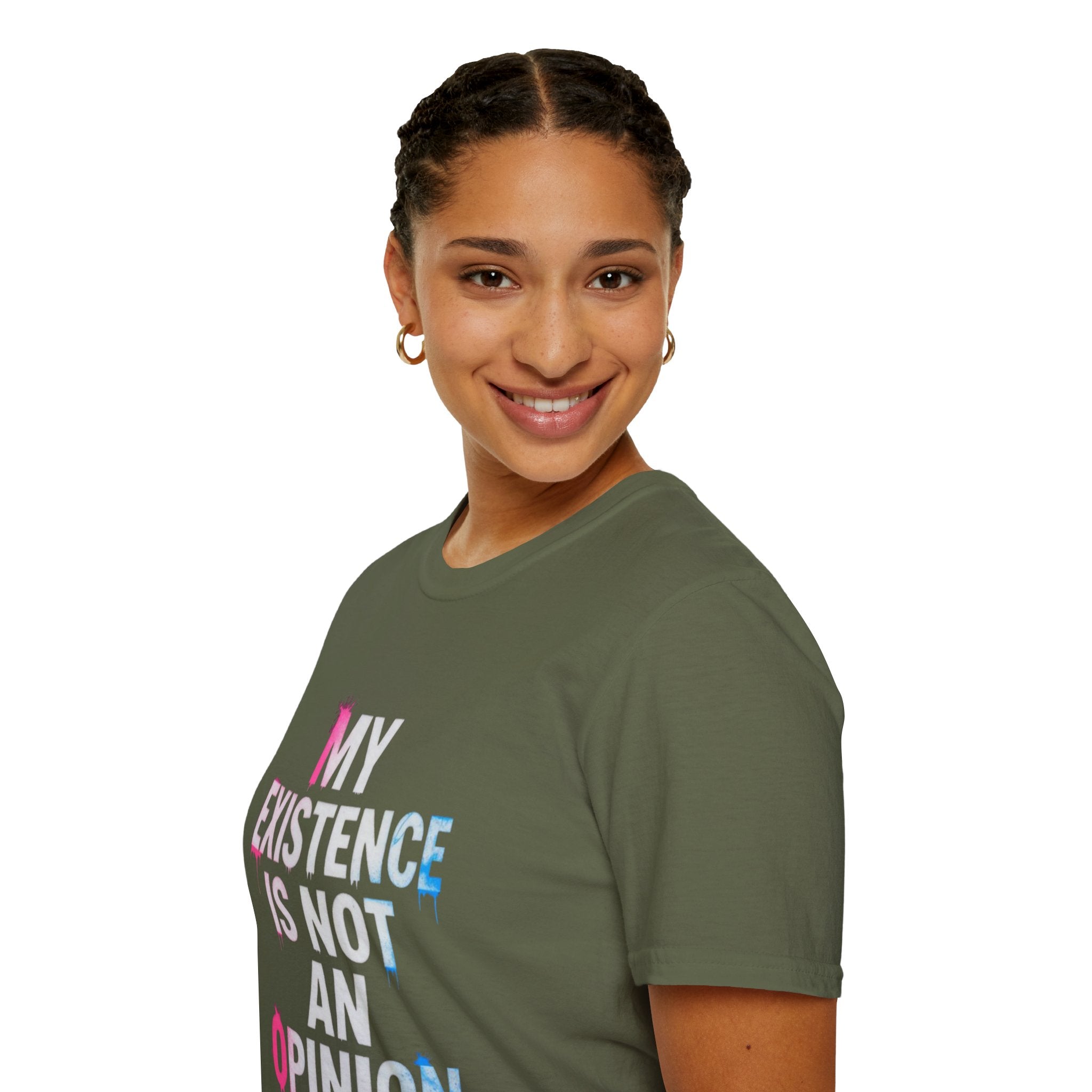 My Existence Is Not An Opinion T-Shirt — Trans Pride Statement Tee