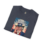 Uncle Sam in disbelief Really, America? Unisex softstyle T-Shirt