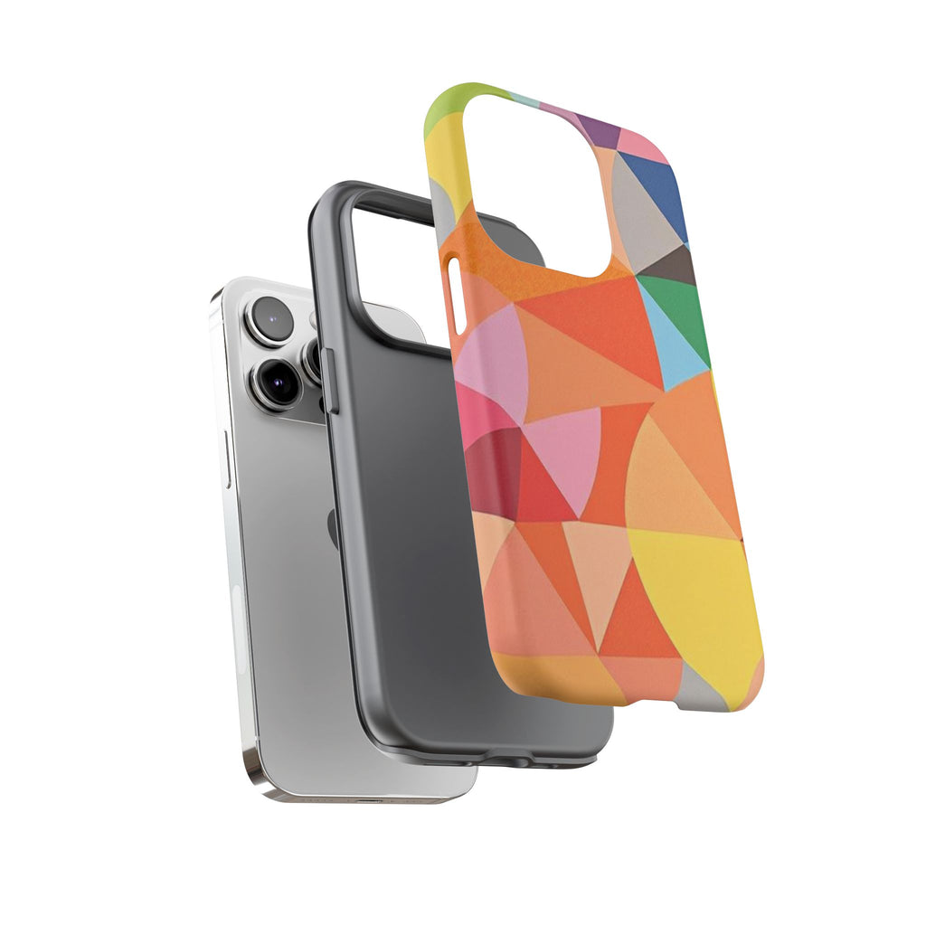 Colorful Geometric Tough Phone Case for iPhone