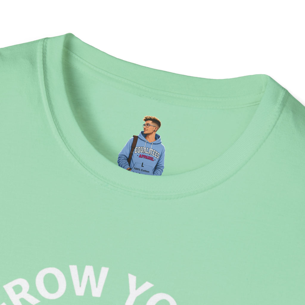Grow Your Own Way Trans Pride Unisex T-Shirt - Floral Design for Garden Lovers