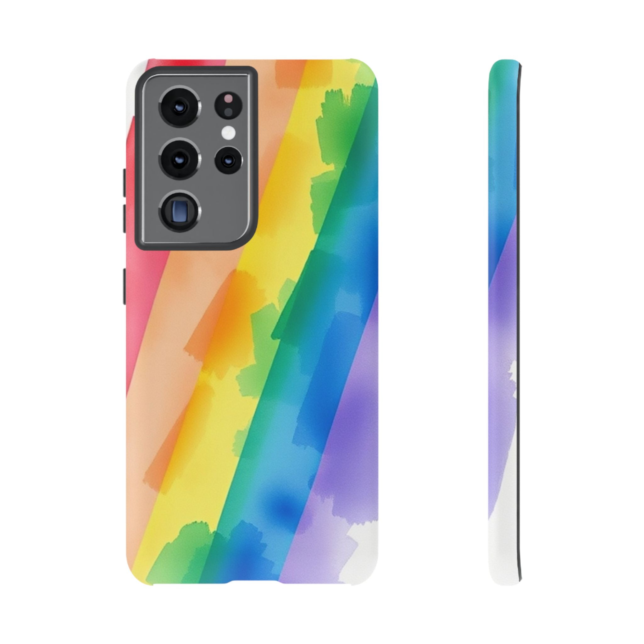 Rainbow Watercolor Art Tough Cases For Android & iPhone