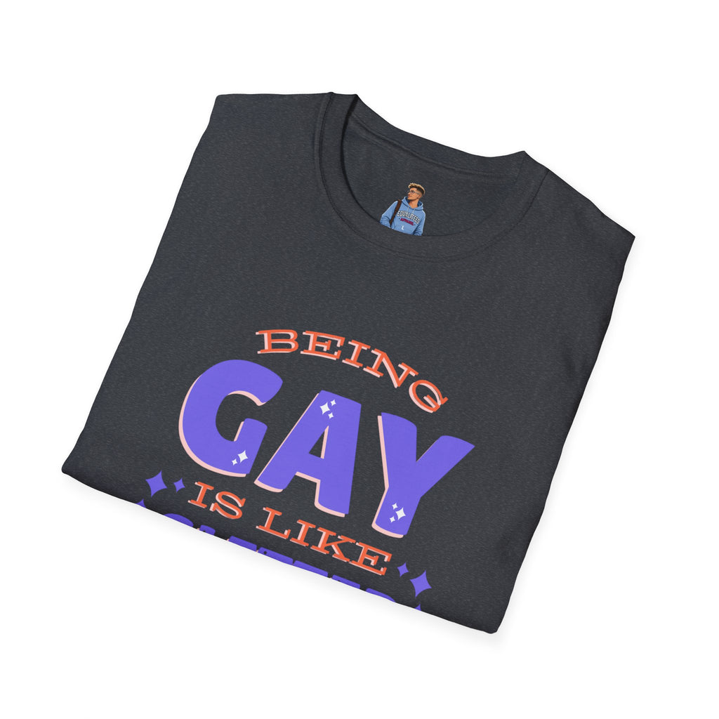 Being Gay Is Like Glitter Pride Tree Las Vegas T-Shirt