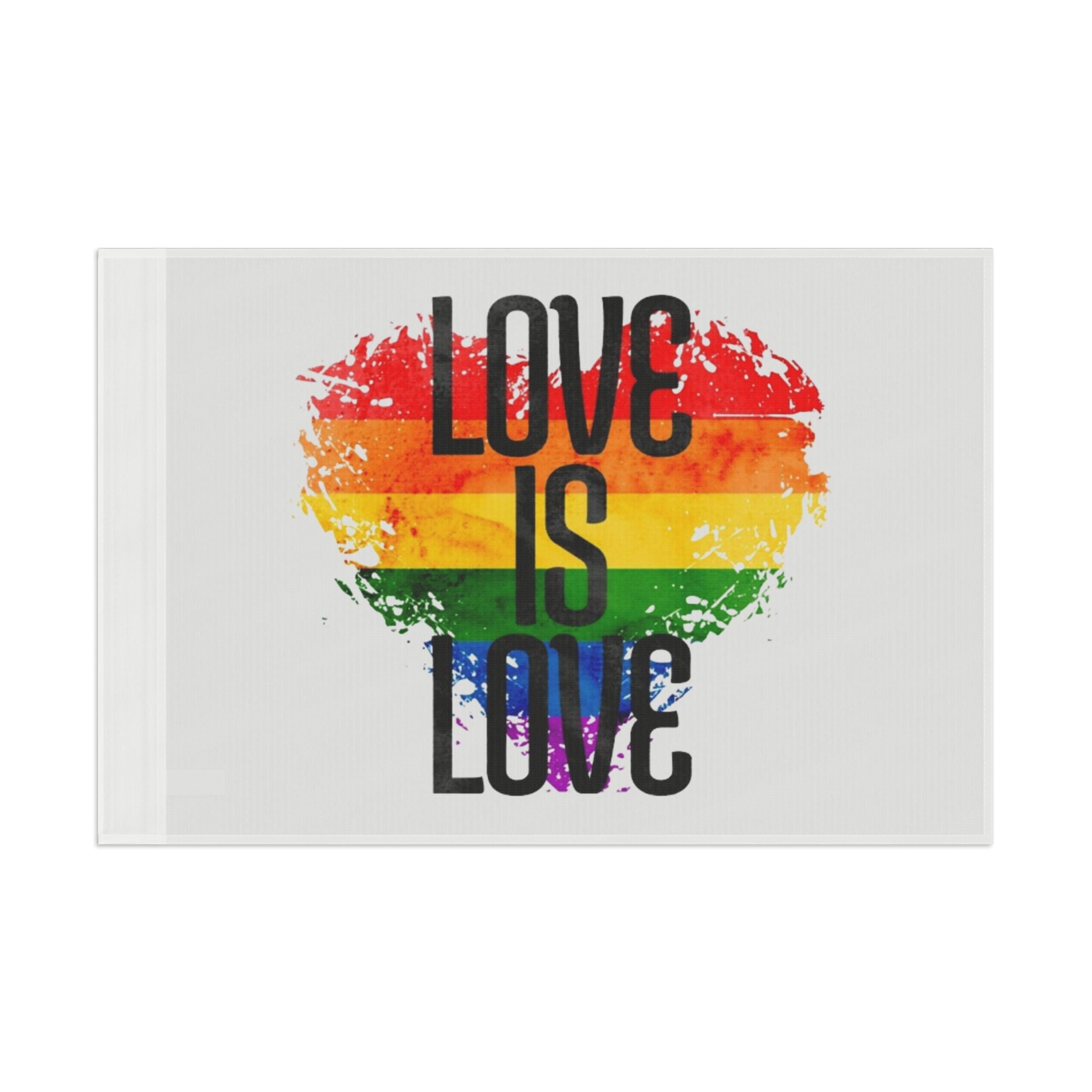 Love is Love Pride Flag - Aesthetic LGBTQ+ Banner for Celebration & Home Decor