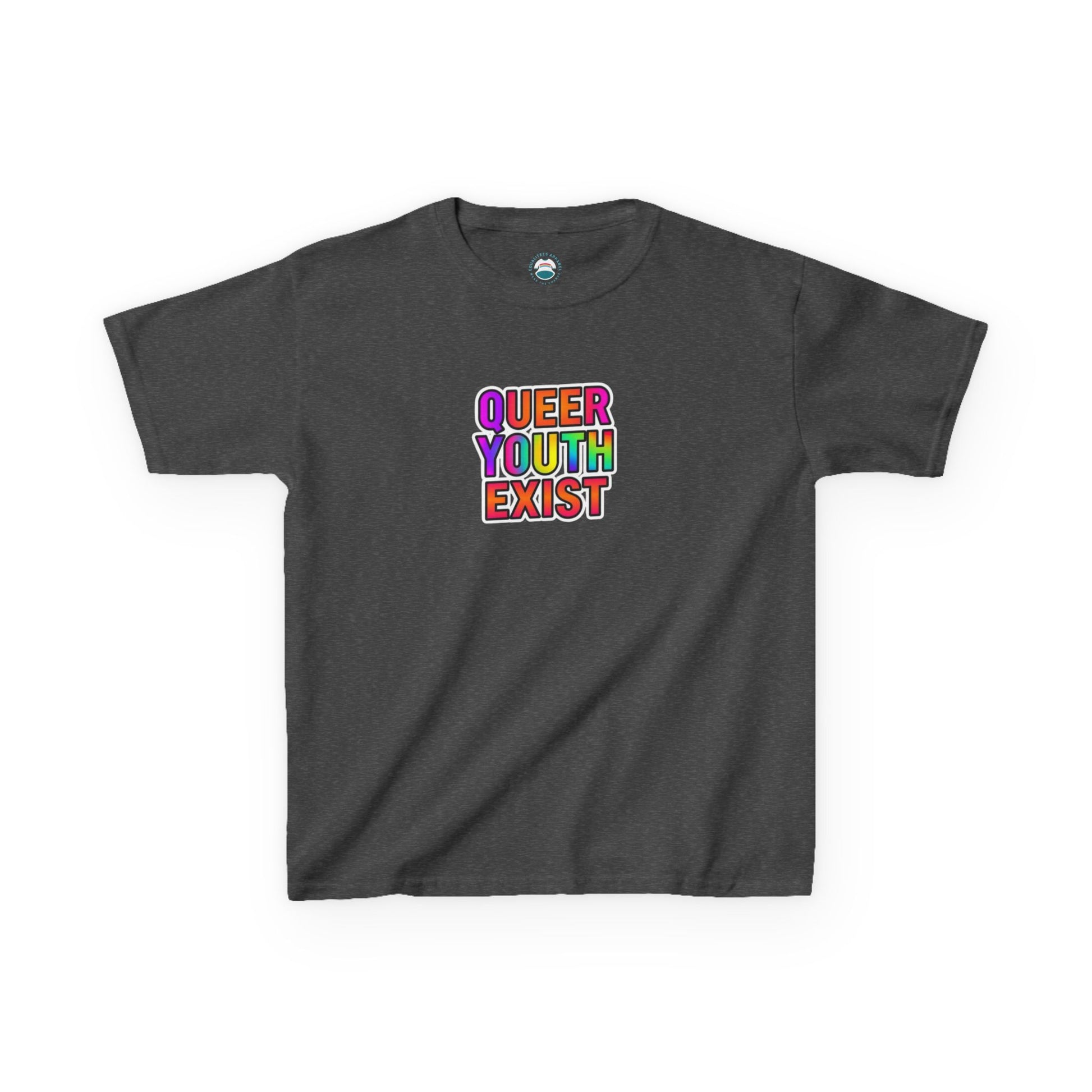 QUEER YOUTH EXIST Kids Heavy Cotton™ Tee - Pride Shirt for Children