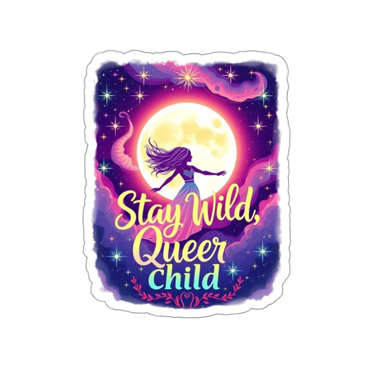 Die-Cut Stickers - Stay Wild, Queer Child