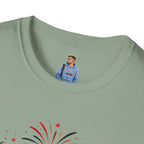 Juneteenth T-Shirt - "Happy Juneteenth" Fireworks Celebration Tee