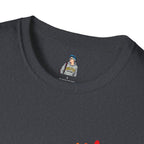 Inclusive Art Unisex Softstyle T-Shirt – ‘ Rainbow Handprint We All Belong’