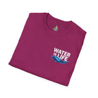 Water is Life Unisex T-Shirt | Eco-Friendly Tee for Environmentalists, Beach Lovers, Awareness Campaigns, Gifting