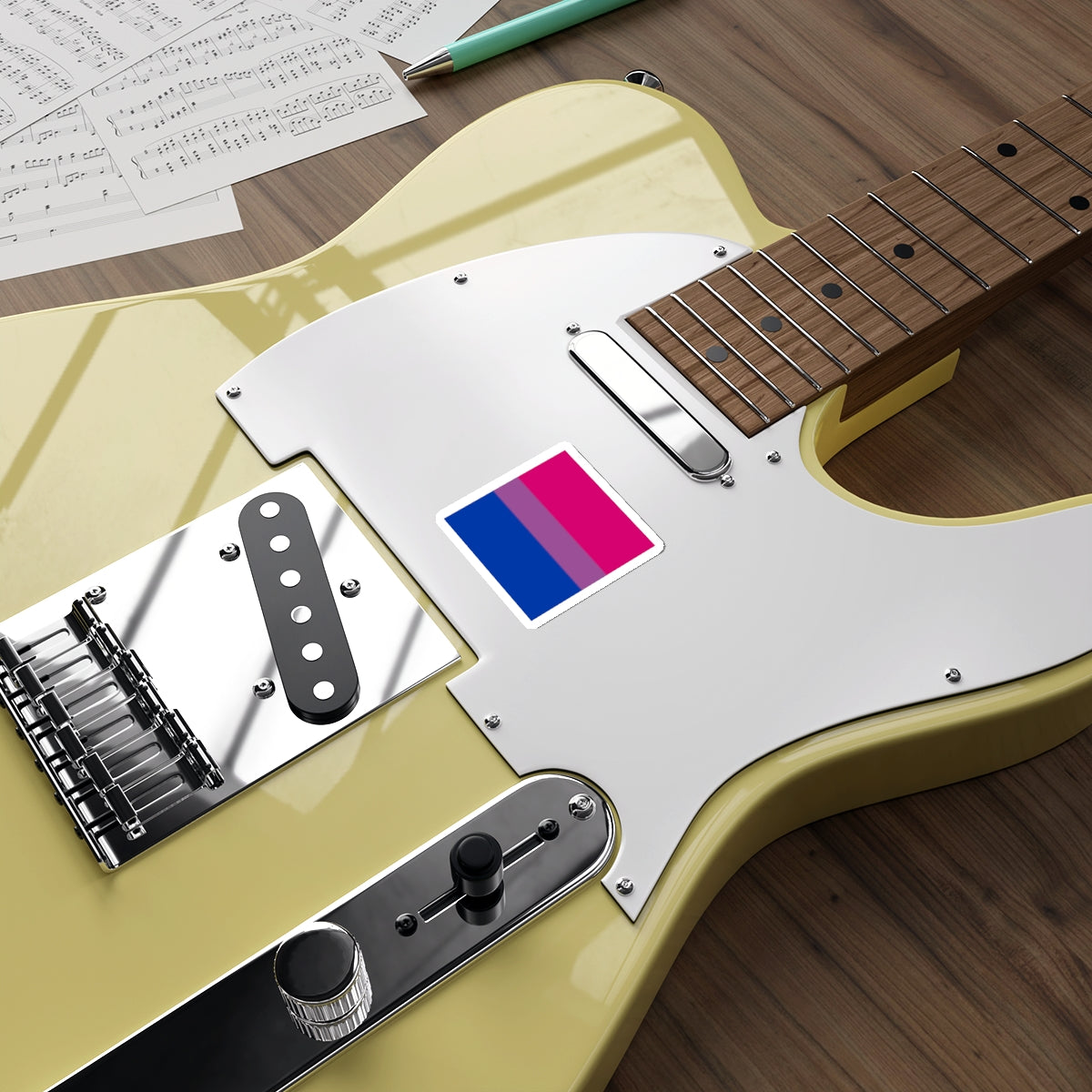 Die-Cut Stickers - Bisexual Pride Flag