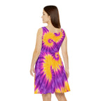 Tie-Dye Skater Dress - Perfect for Summer Outings & Festivals