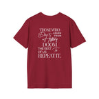 Patriotic Unisex Softstyle T-Shirt - "USA" & History Quote Design