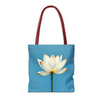 White Lily on Canvas Design - Tote Bag