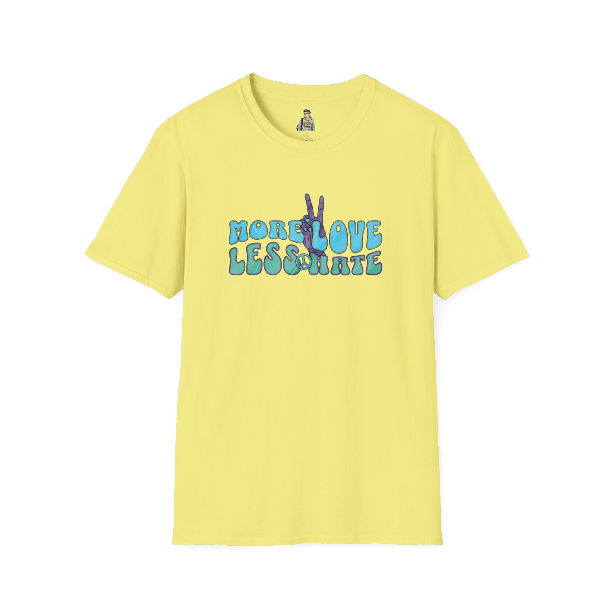 More Love Less Hate Unisex Softstyle T-Shirt