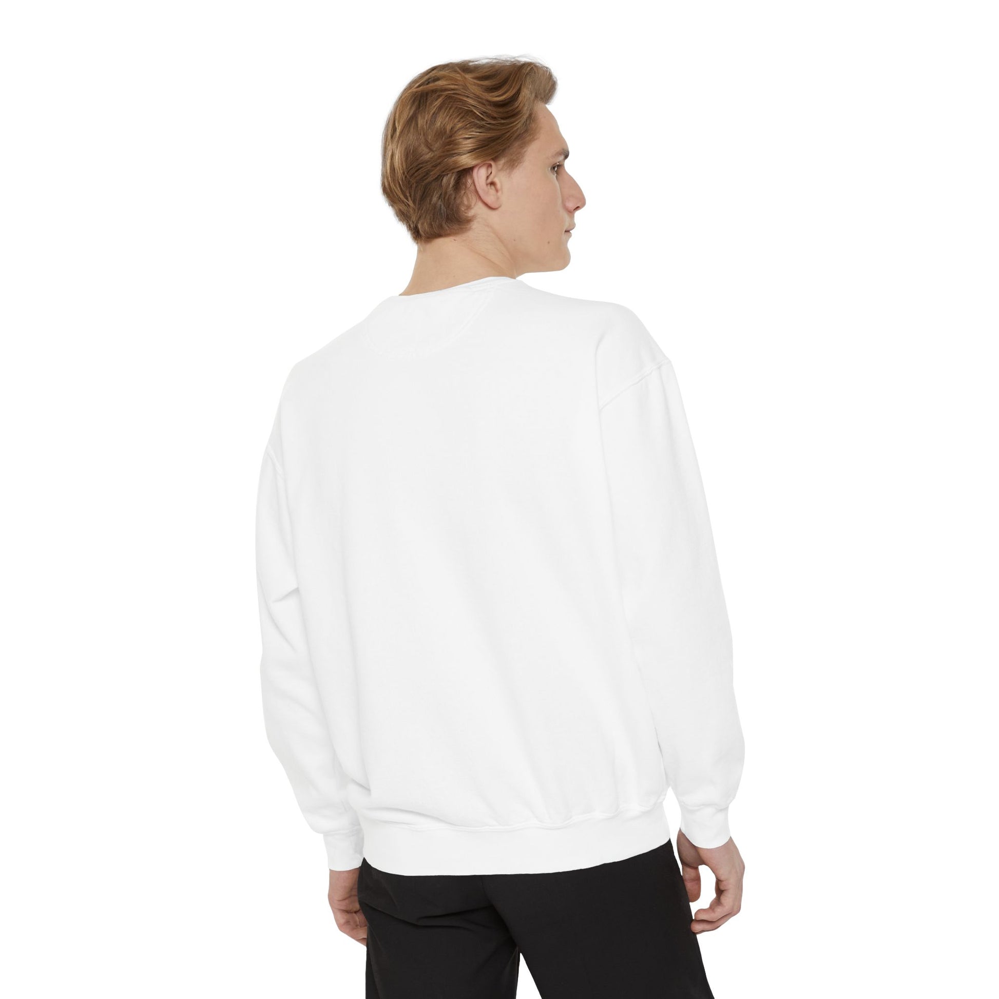 Be The Light Floral Sweatshirt - Unisex Garment-Dyed Cozy Apparel