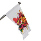 Rainbow Feet Paint Splatter Flag - Aesthetic LGBTQ+ Banner for Celebration & Home Decor