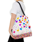 Falling Hearts Tote Bag