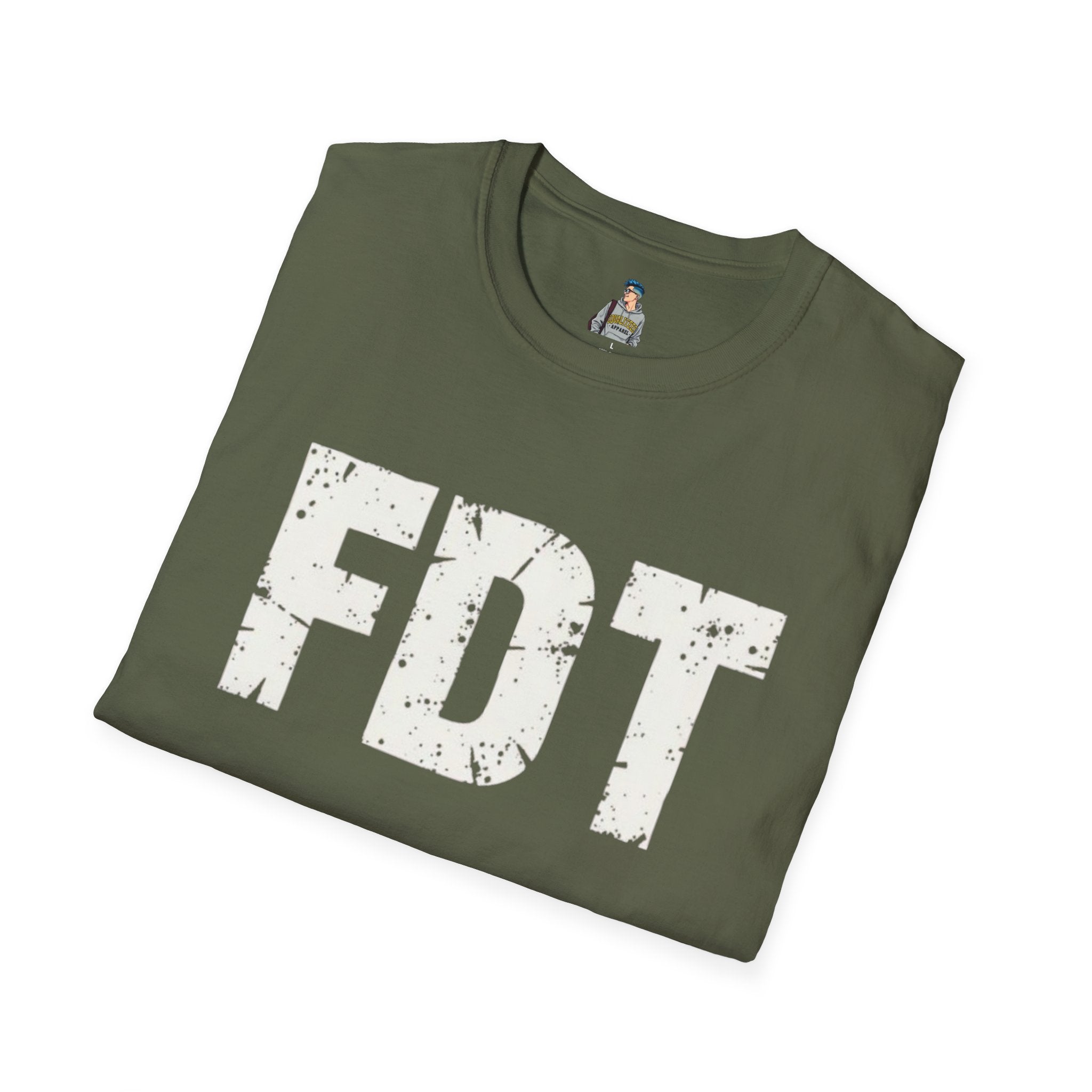 FDT Distressed Graphic T‑Shirt — Bold Statement Tee