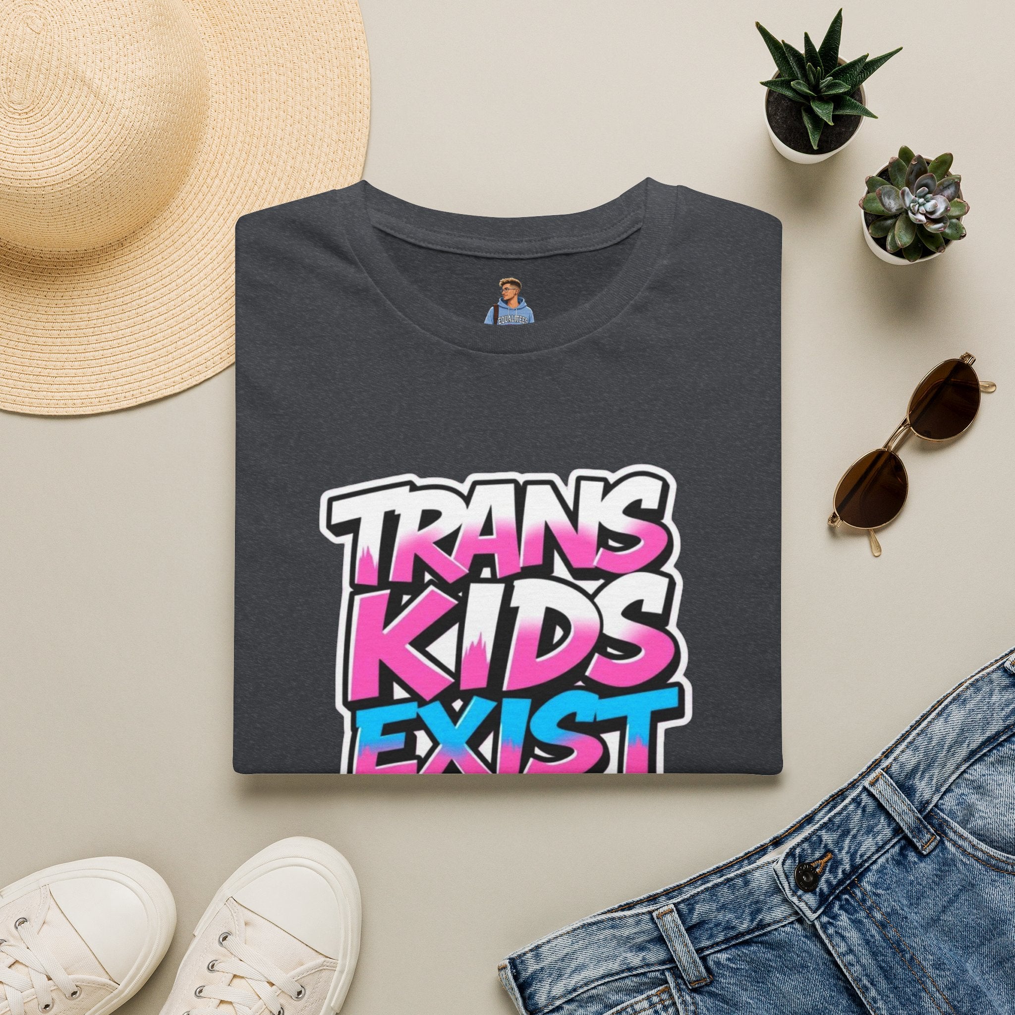 Trans Kids Exist Unisex Softstyle T-Shirt