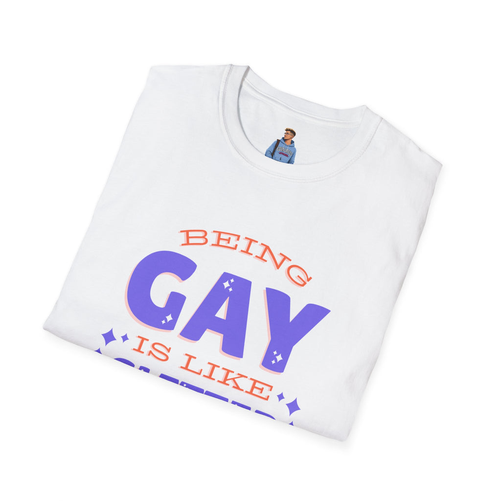 Being Gay Is Like Glitter Pride Tree Las Vegas T-Shirt