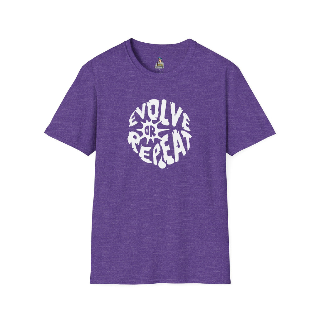 Evolve or Repeat Unisex Softstyle T-Shirt - Modern Inspirational Tee