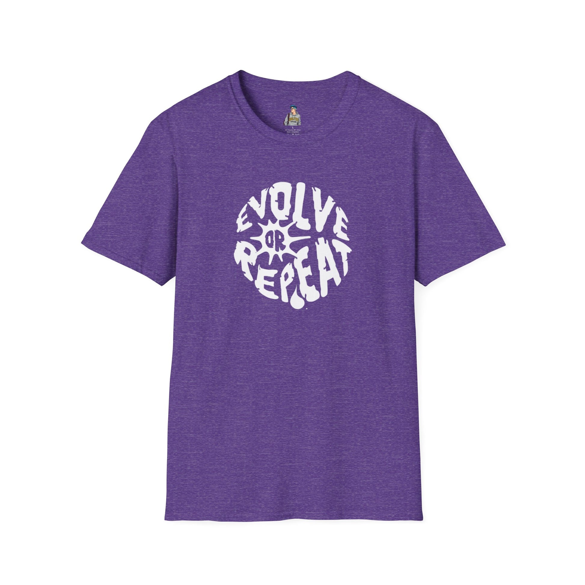 Evolve or Repeat Unisex Softstyle T-Shirt - Modern Inspirational Tee