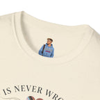 Love Is Never Wrong T-Shirt — LGBTQ+ Pride Heart Tee
