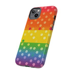Rainbow Polka Dot Tough Phone Case for iPhone