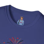 Juneteenth T-Shirt - "Happy Juneteenth" Fireworks Celebration Tee