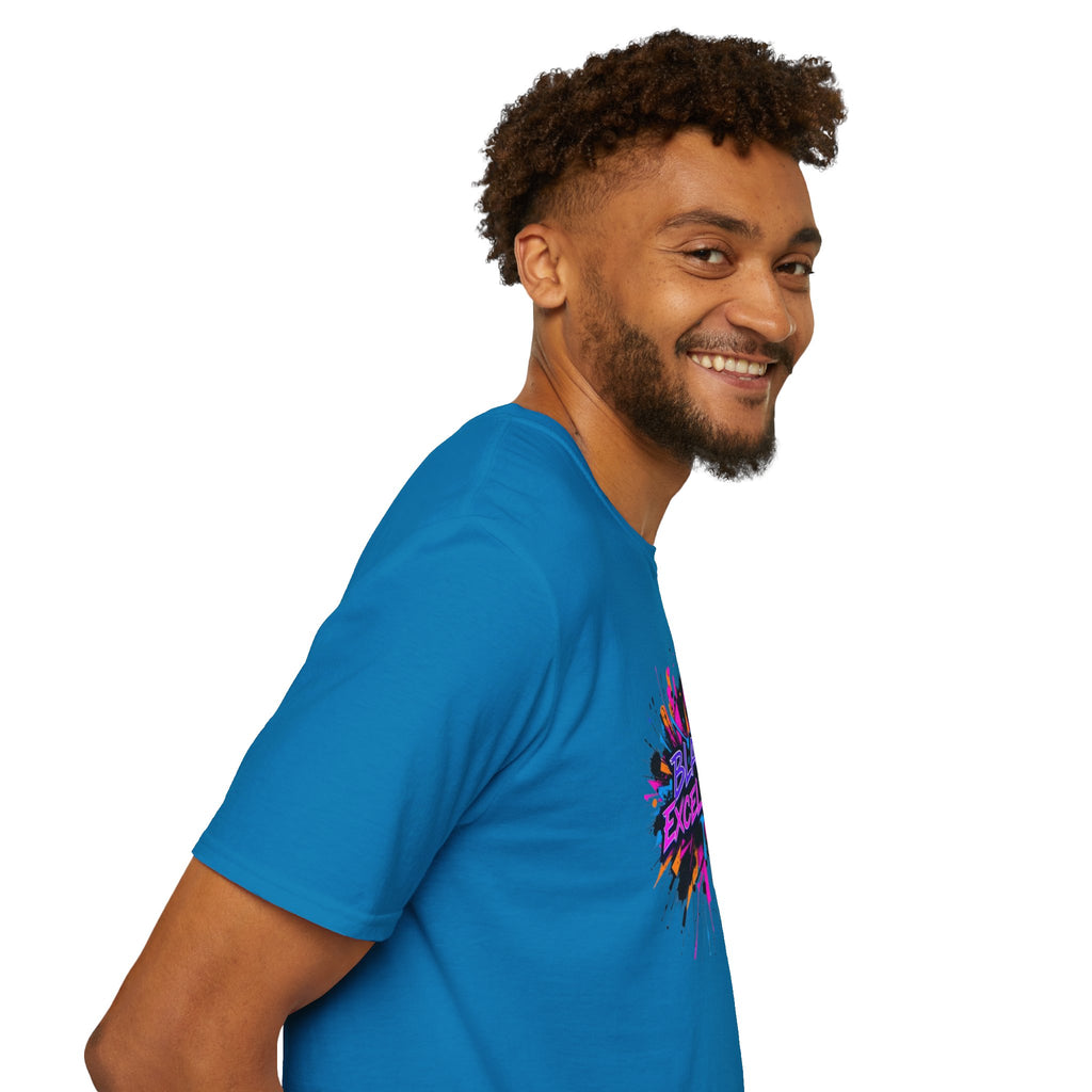 Unisex Softstyle T-Shirt - Black Excellence Graphic Tee
