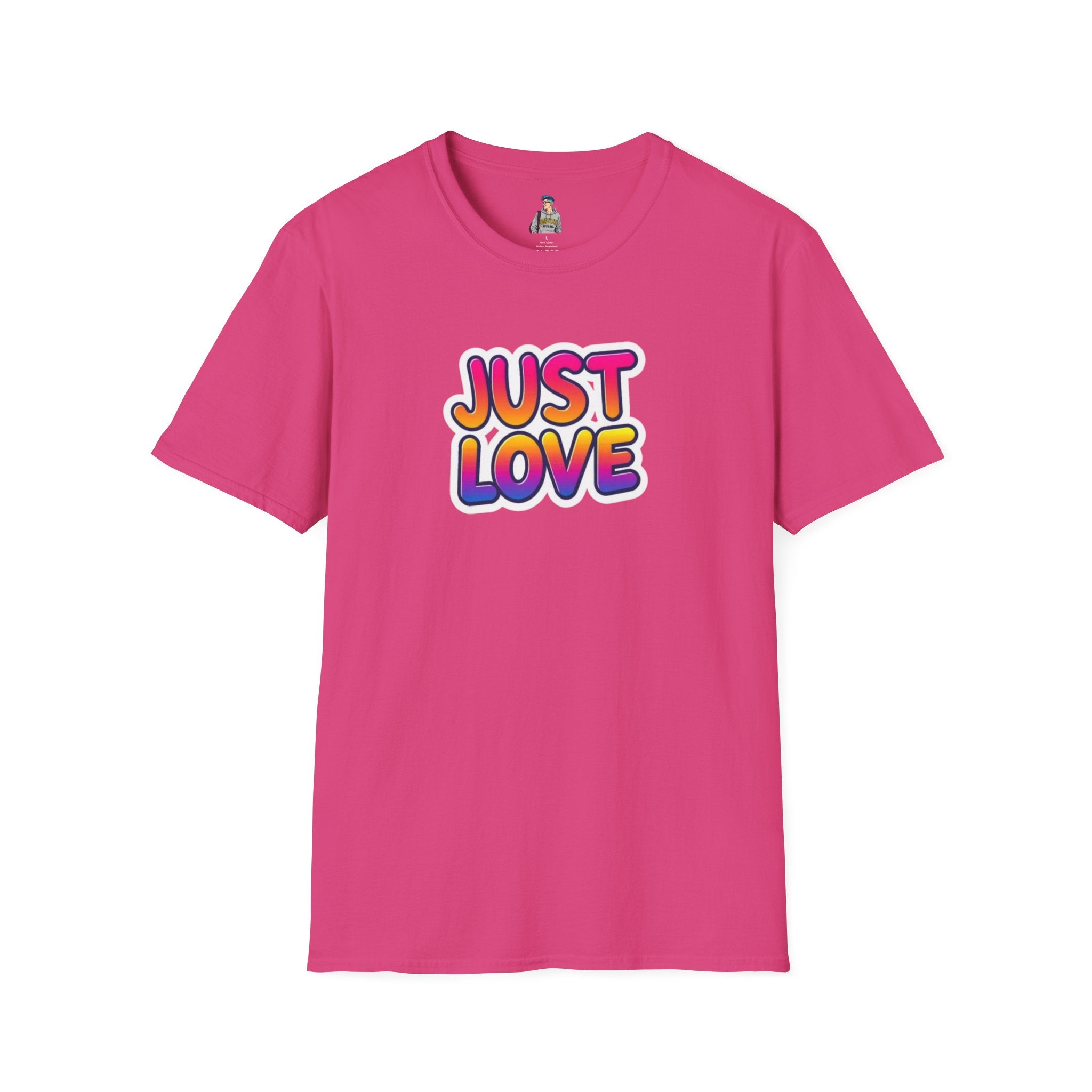 Just Love Unisex Softstyle T-Shirt | Perfect for Pride, Anniversaries, and Everyday Wear