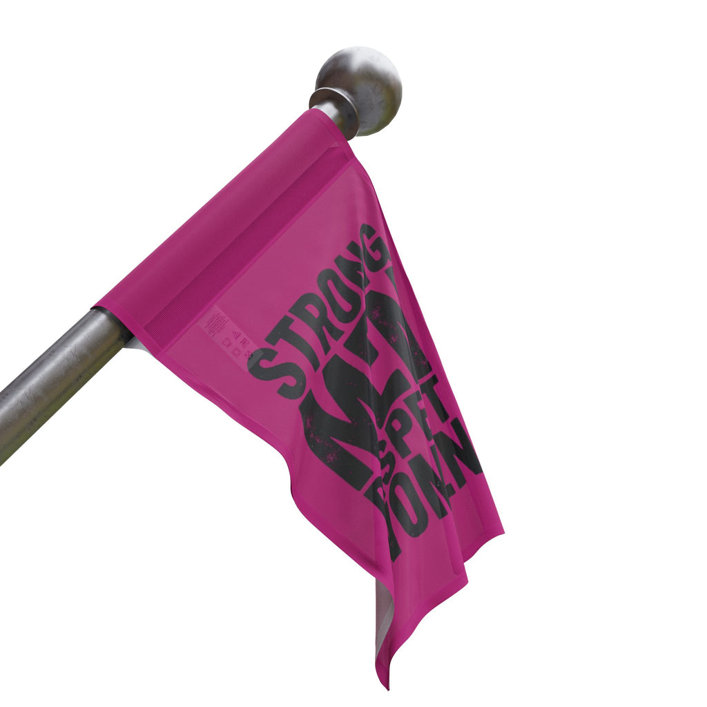 Strong Men Respect Women Protest Flag