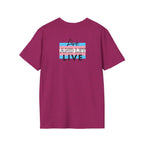 Live and Let Live Safety Pin Unisex Softstyle T-Shirt - Casual LGBTQ+ Pride Tee