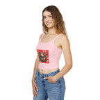 Fierce Female Floral Spaghetti Strap Tank Top