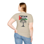 Unisex Softstyle T-Shirt: Stand with Gaza & We Are All Palestine Graphic Tee