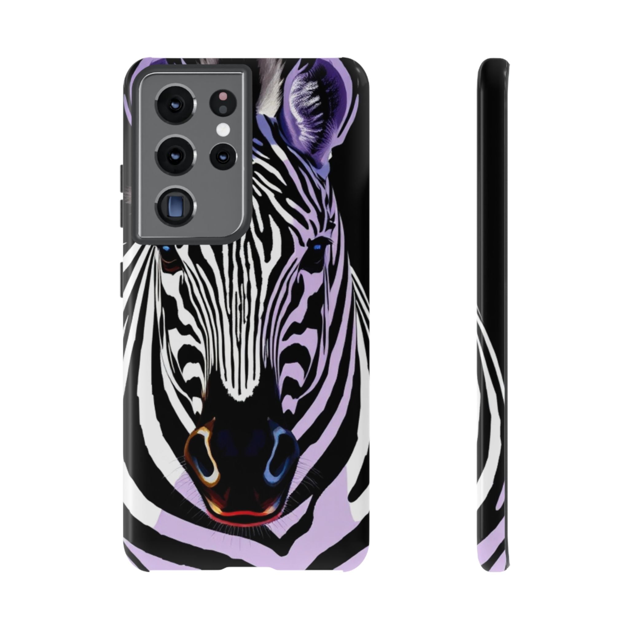 Android OR iPhone Compatible Cases - Zebra Design - Unique Tough Cases