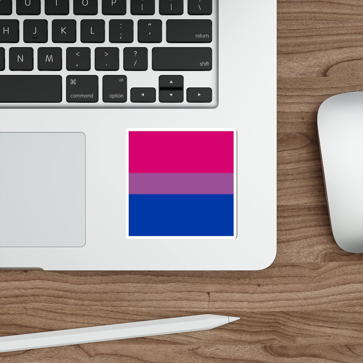 Die-Cut Stickers - Bisexual Pride Flag